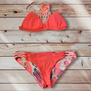 Maaji Pink Bikini Swimsuit Top Womens L/M